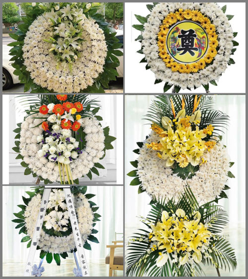 河南郑州新密市曲梁乡马庄村花圈速递