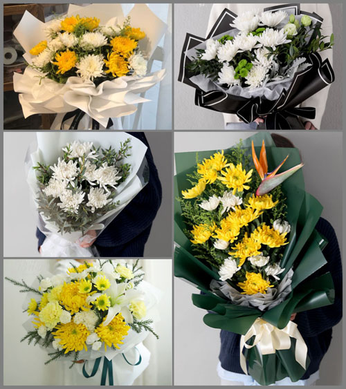 河南郑州新密市曲梁乡马庄村白事花束代送